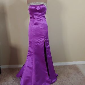 NWT Fire & Ice Strapless Mermaid Style Long Gown